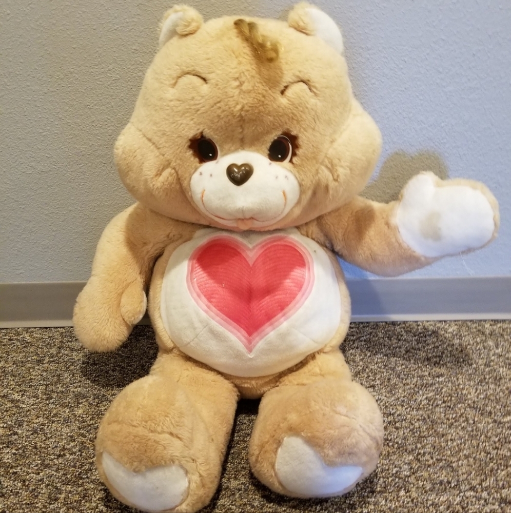 1980s 36 inch tall Tenderheart Care Bear